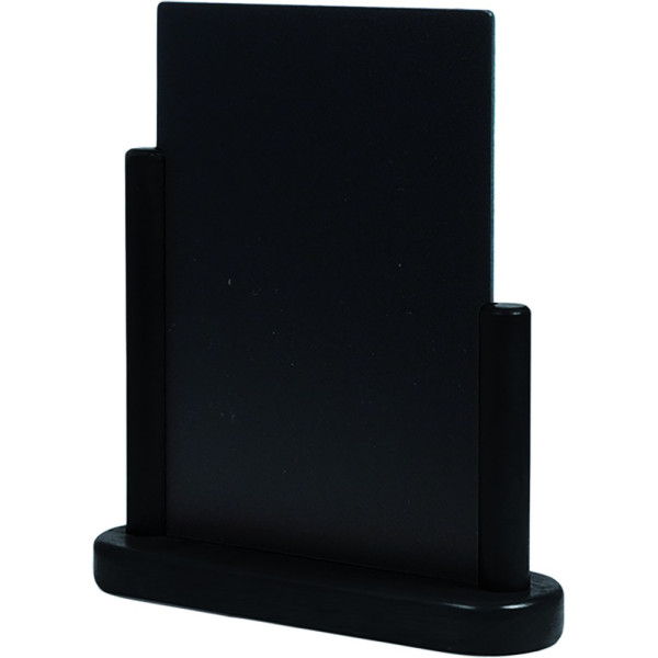 6er Set Tischschild, klassisch, A5,  Holzrahmen, schwarz